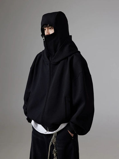 Balaclava Ninja Zipper Hoodie