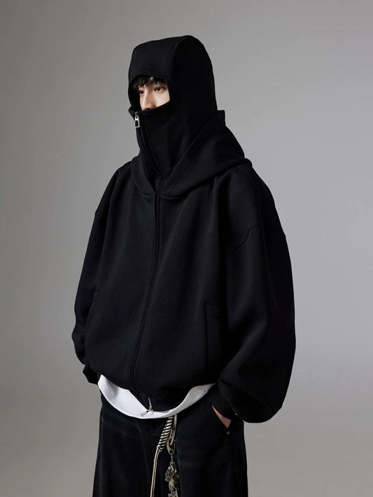 Balaclava Ninja Zipper Hoodie