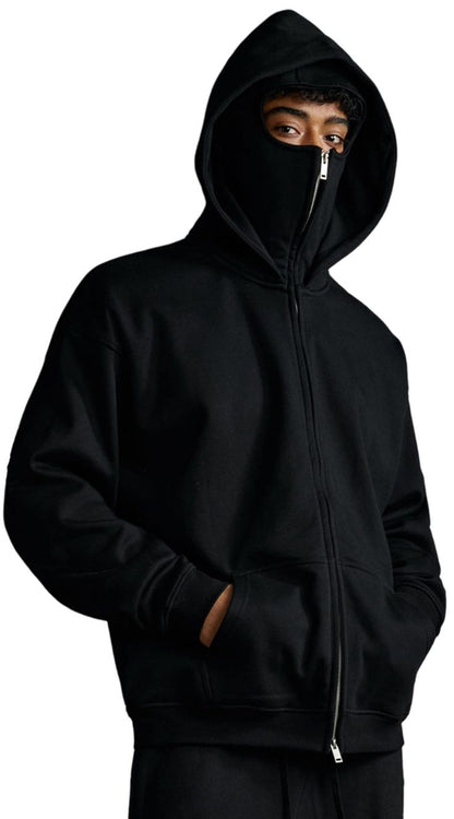 Balaclava Ninja Zipper Hoodie